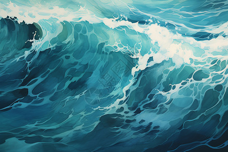 大海的海浪背景图片