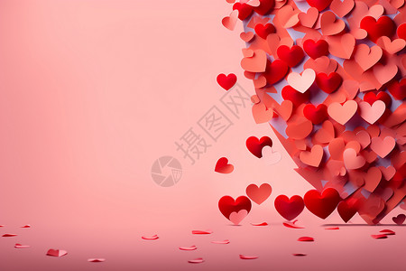 浪漫情人节壁纸情人节粉红色背景设计图片