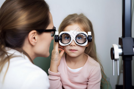 儿童的眼科诊断高清图片
