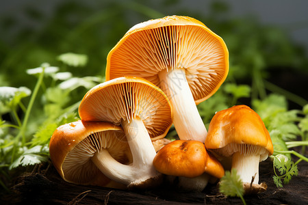 蘑菇和香菜图片