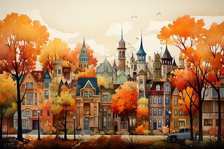 风景如画的秋天图片