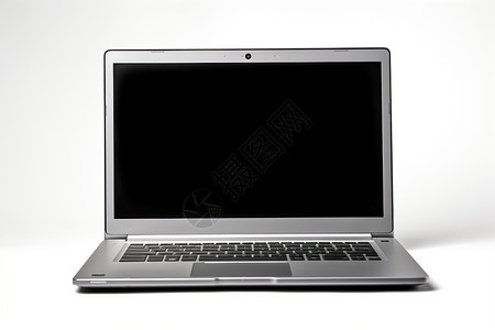 银灰色的笔记本电脑背景图片