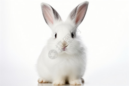 野兔耳朵羊毛白色的兔子背景