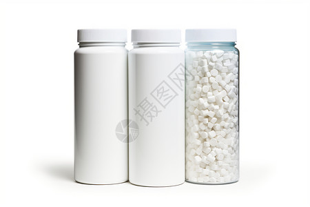 塑料盖子白色塑料罐子背景
