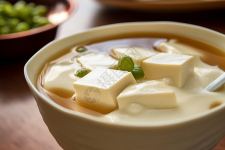 柔软的豆腐美食图片