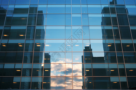 摩天大楼安装的玻璃图片