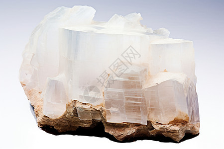半透明的结晶岩石背景图片
