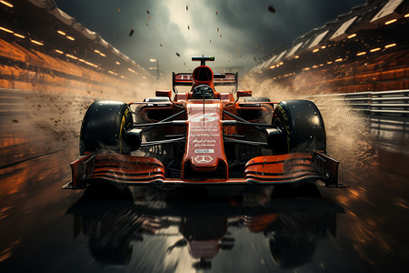 高速狂飙的赛车背景图片