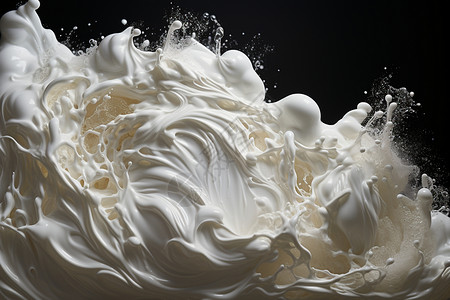 牛奶液体细节喷涌高清图片