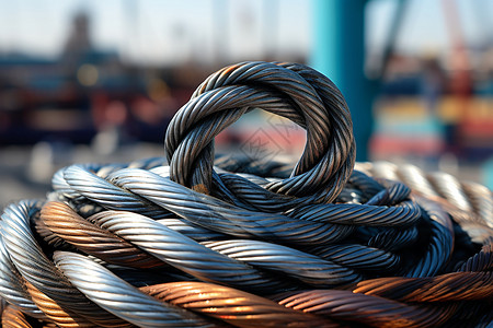 金属钢绳工业钢丝绳高清图片