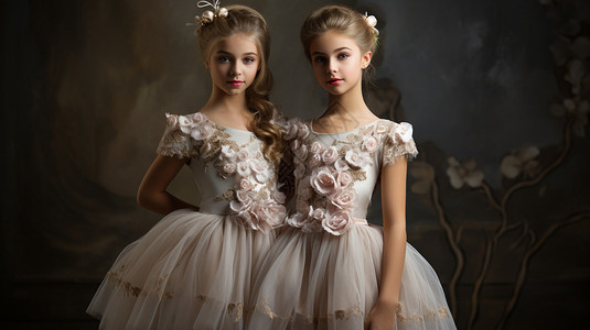 芭蕾女孩背景图片
