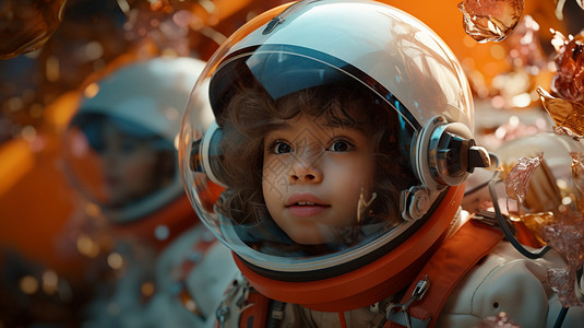 太空男孩背景图片