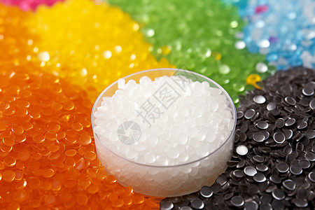 聚丙烯酰胺彩色的塑料颗粒背景