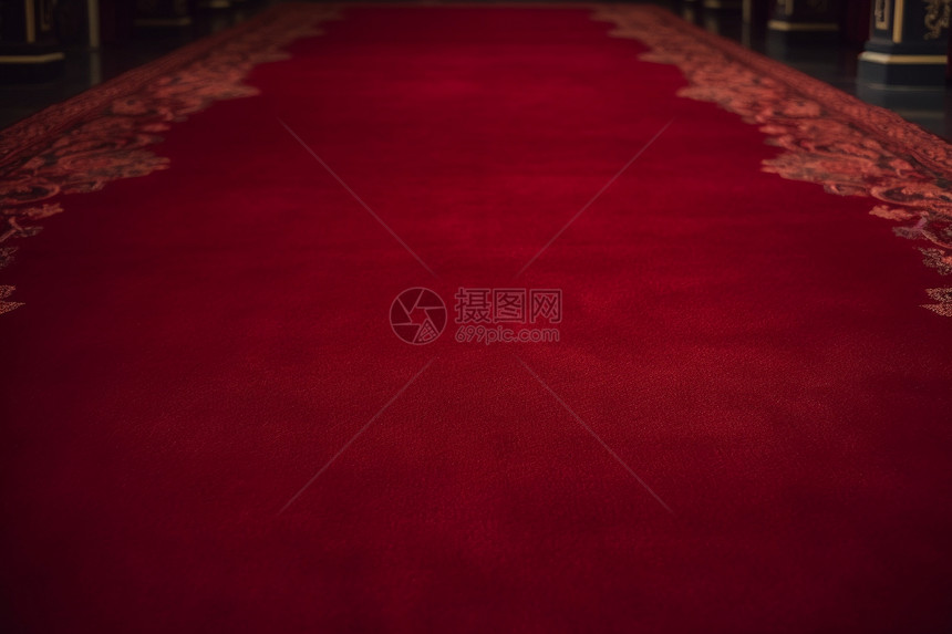红色的地毯图片