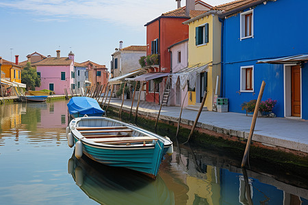 威尼斯运河威尼斯的小艇高清图片