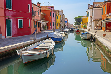 威尼斯小艇背景图片
