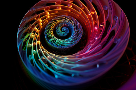 旋转的涡旋艺术高清图片