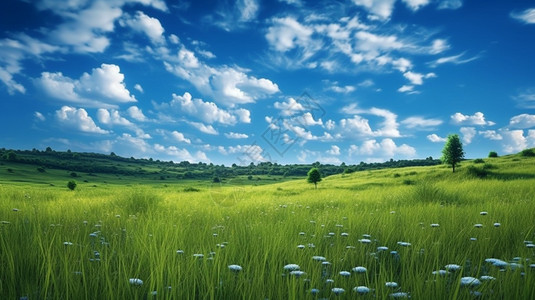 蓝小花野草间的小花背景