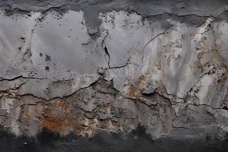 深灰色火山岩墙壁背景背景