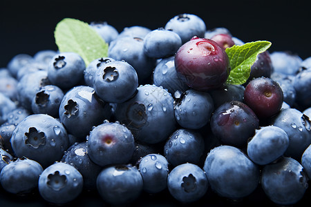 美味的蓝莓水果图片