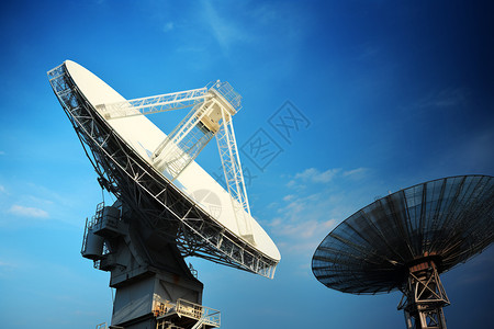 信号接收无线卫星通信技术仪器背景