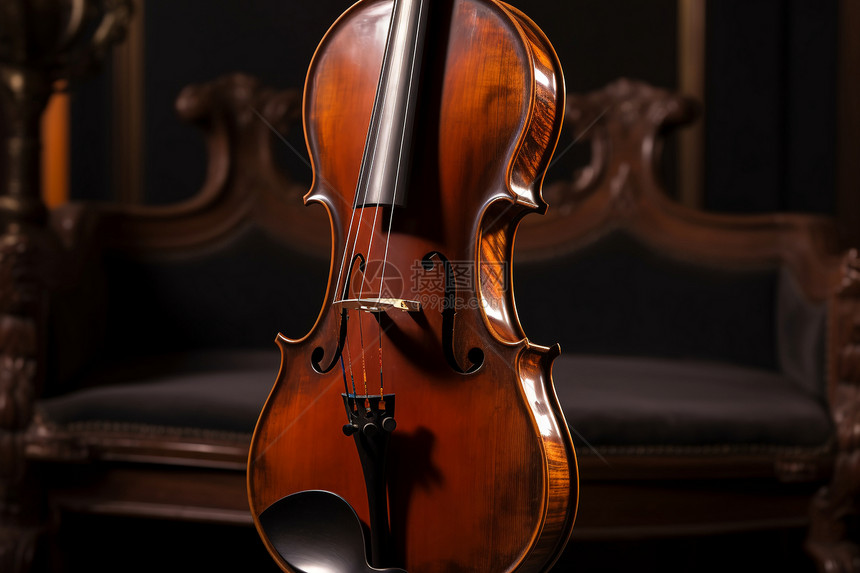 经典的木质中提琴图片