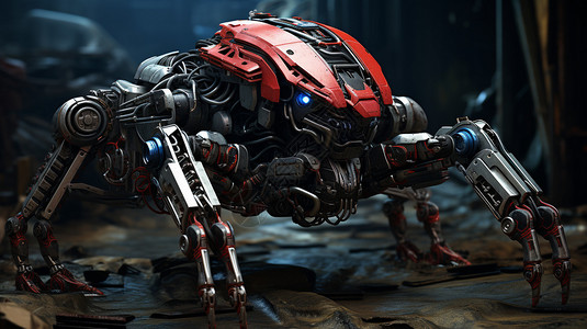 机械蝎子背景图片