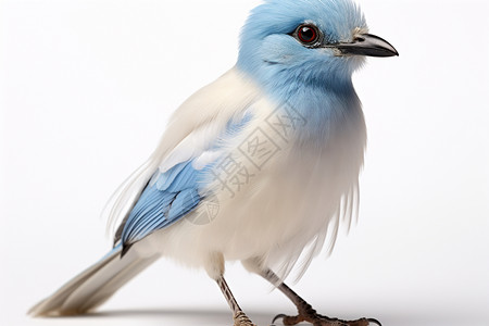 蓝白色的小鸟背景图片