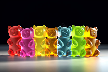 玩具卡通小熊彩色的小熊软熊背景
