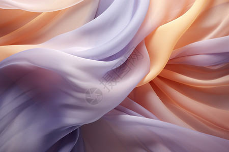 靛蓝花布优美的丝绸质感设计图片