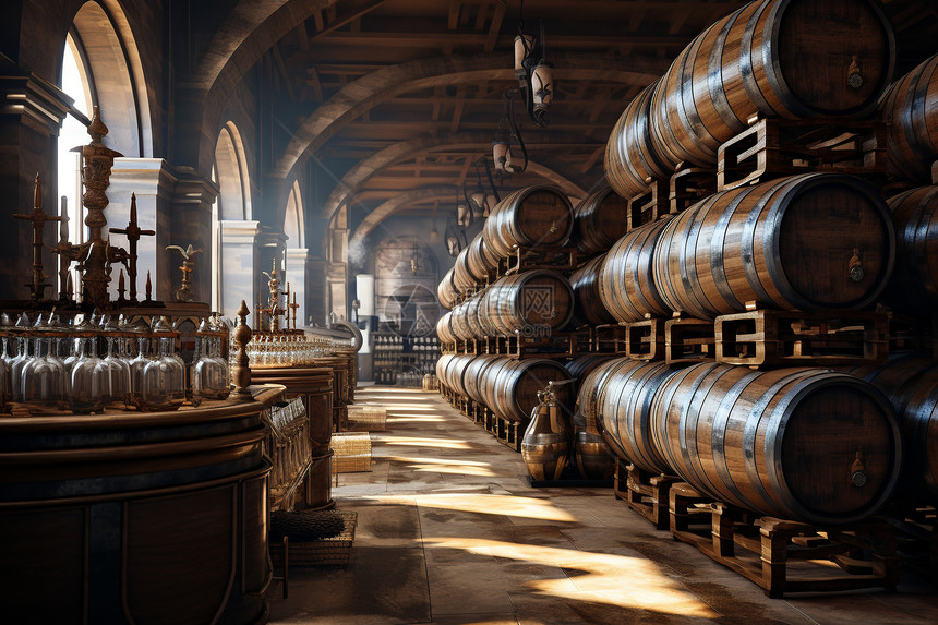 复古的酿酒厂图片