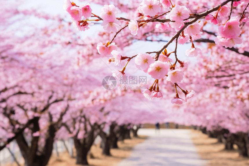 美丽盛开的樱花图片