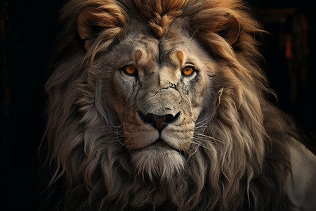 狮子捕猎准备捕猎的狮子背景
