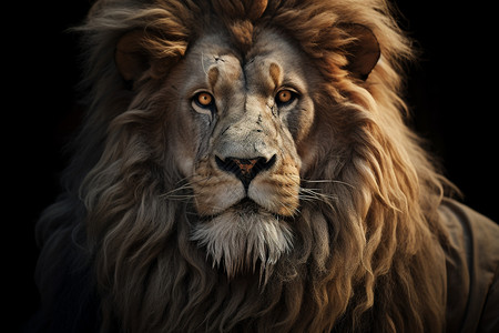 凶猛威武的狮子背景图片