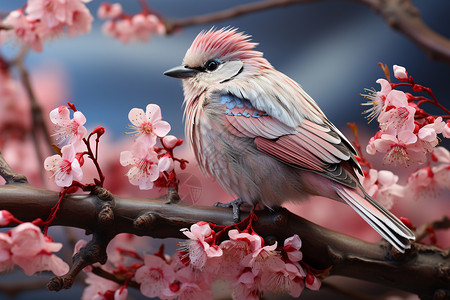 中国花鸟艺术背景图片