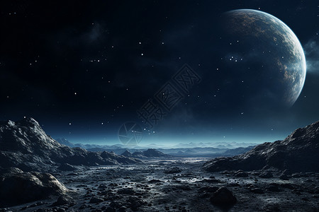 外星人景观创意月球景观概念图设计图片