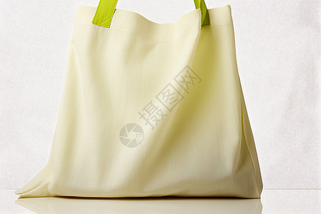 环保亚麻布料购物手提袋背景图片
