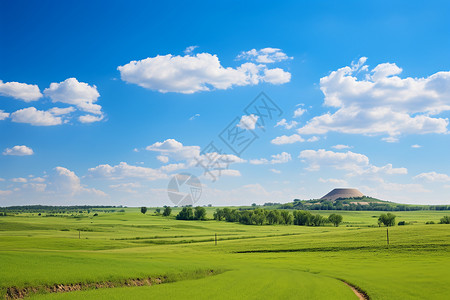 农村种植的乡村田野图片