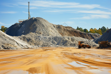 露天矿挖掘的矿场图片
