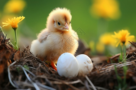 养鸡场孵化的小鸡崽图片
