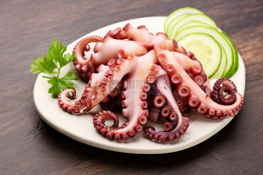 美味的海洋章鱼美食图片
