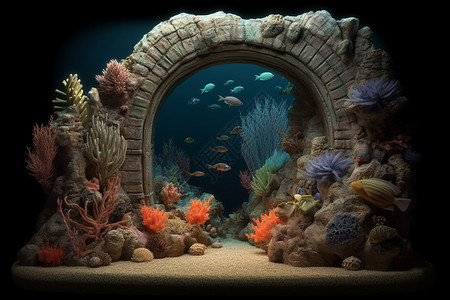 创意人造海底景观图片