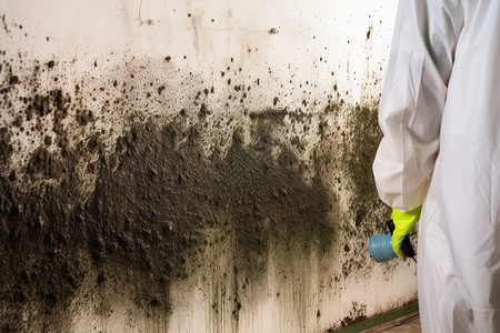 房屋消毒清除室内房屋墙体的霉菌背景