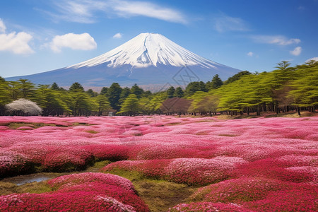 著名的富士山风景区高清图片