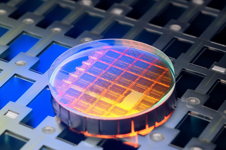 透镜化创新技术的纳米电子芯片设计图片