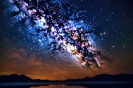 夏季星空夜晚的星空设计图片