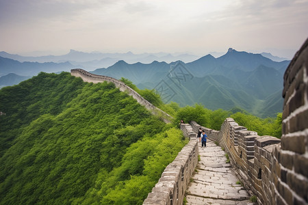 蜿蜒的历史古建筑图片