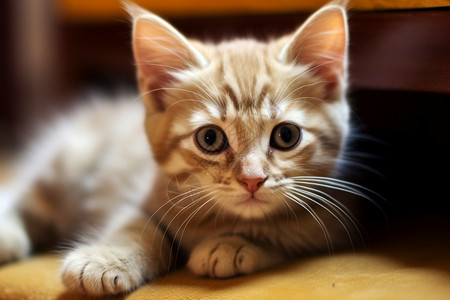 毛茸茸的小橘猫图片