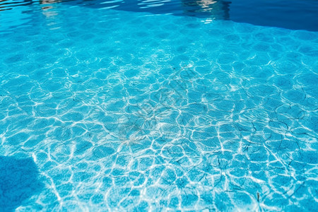 夏天游泳池的波纹图片