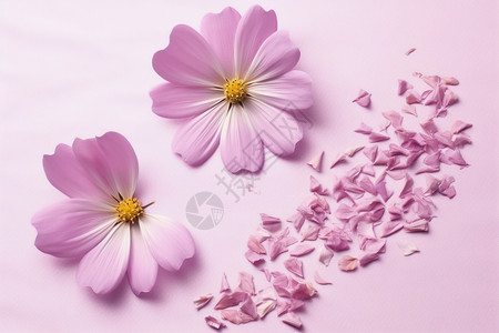 粉紫色邹菊图片
